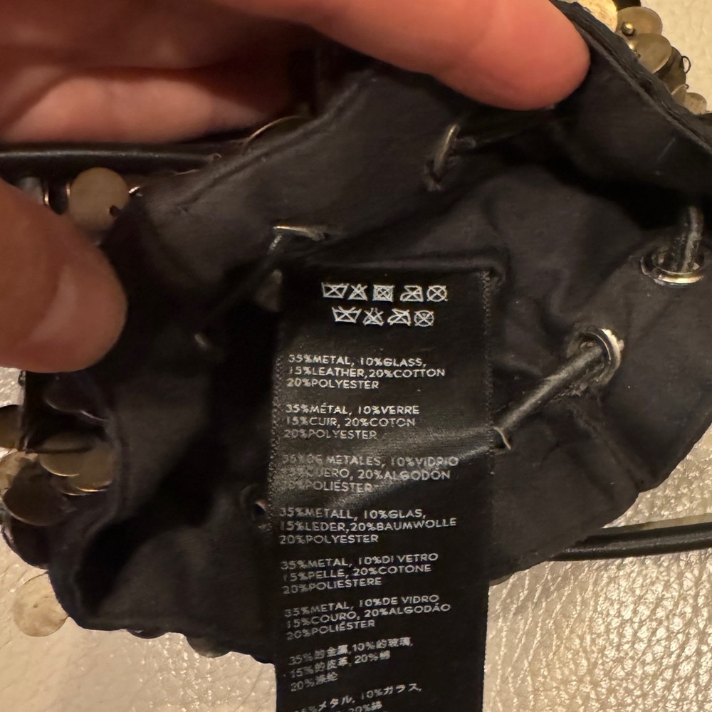 Ecot Sequence And Beadwork Pouch Mini Bucket Bag - image 7